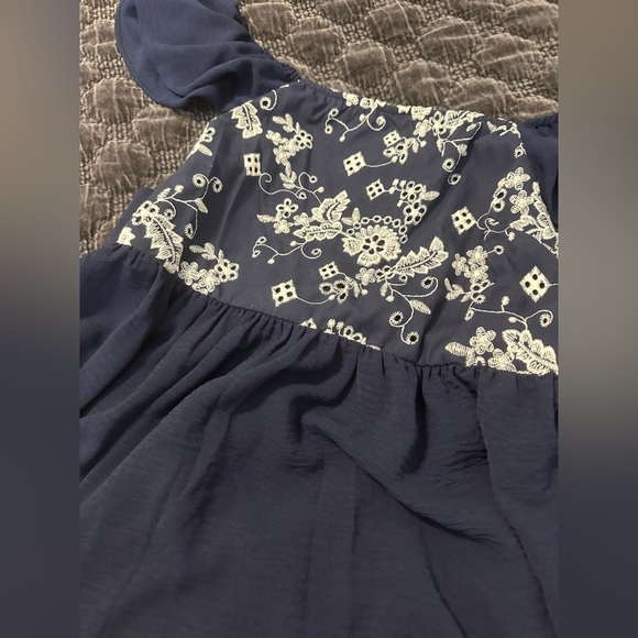 Navy blue maxi dress NWT - Picture 8 of 9